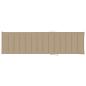 Preview: Sonnenliege mit Auflage Beige Massivholz Teak