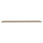 Preview: Sonnenliege mit Auflage Beige Massivholz Teak