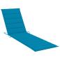 Preview: Sonnenliege mit Tisch und Auflage Massivholz Teak