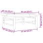 Preview: Gartentisch 65x65x30 cm Bambus