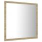 Preview: LED-Badspiegel Sonoma-Eiche 40x8,5x37 cm Acryl