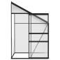Preview: Gewächshaus Anthrazit Aluminium 2,59 m³