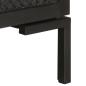 Preview: TV-Schrank Schwarz 115x30x46 cm Massivholz Mango