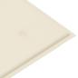 Preview: Stapelbare Gartenbank mit Auflage 128,5 cm Massivholz Teak