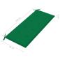 Preview: Stapelbare Gartenbank mit Auflage 128,5 cm Massivholz Teak
