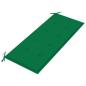 Preview: Stapelbare Gartenbank mit Auflage 128,5 cm Massivholz Teak
