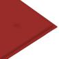 Preview: Stapelbare Gartenbank mit Auflage 128,5 cm Massivholz Teak