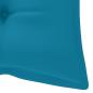 Preview: Stapelbare Gartenbank mit Auflage 128,5 cm Massivholz Teak