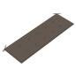 Preview: Stapelbare Gartenbank mit Auflage 159 cm Massivholz Teak