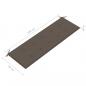 Preview: Stapelbare Gartenbank mit Auflage 159 cm Massivholz Teak