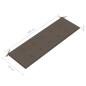 Preview: Stapelbare Gartenbank mit Auflage 159 cm Massivholz Teak