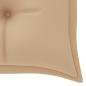 Preview: Stapelbare Gartenbank mit Auflage 159 cm Massivholz Teak