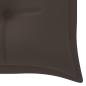 Preview: Stapelbare Gartenbank mit Auflage 159 cm Massivholz Teak