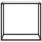 Preview: Konsolentisch Weiß 80x35x75 cm Hartglas