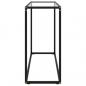 Preview: Konsolentisch Transparent 100x35x75 cm Hartglas