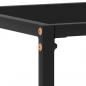 Preview: Konsolentisch Schwarz 100x35x75 cm Hartglas