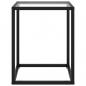 Preview: Couchtisch Schwarz mit Hartglas 40x40x50 cm