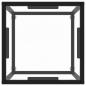 Preview: Couchtisch Schwarz mit Hartglas 40x40x50 cm