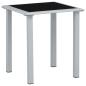 Preview: Sonnenliegen 2 Stk. mit Tisch Aluminium Taupe