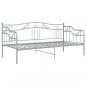 Preview: Schlafsofa Bettgestell Grau Metall 90x200 cm