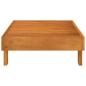 Preview: 5-tlg. Garten-Lounge-Set mit Creme Auflagen Massivholz Akazie