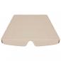 Preview: Ersatzdach für Hollywoodschaukel Beige 188/168x145/110 cm