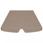 Preview: Ersatzdach für Hollywoodschaukel Taupe 188/168x145/110 cm
