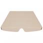 Preview: Ersatzdach für Hollywoodschaukel Beige 150/130x105/70 cm