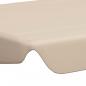 Preview: Ersatzdach für Hollywoodschaukel Beige 150/130x105/70 cm