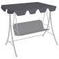 Preview: ARDEBO.de - Ersatzdach für Hollywoodschaukel Anthrazit 150/130x105/70 cm