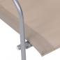 Preview: 4-tlg. Garten-Lounge-Set Stoff und Stahl Taupe