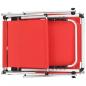 Preview: Klappbare Sonnenliegen mit Dach 2 Stk. Aluminium Textilene Rot