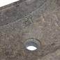 Preview: Waschbecken 45x30x12 cm Marmor Hochglanz-Grau 