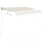 Preview: Markise Automatisch Einziehbar 350x250 cm Creme