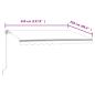 Preview: Markise Automatisch Einziehbar 350x250 cm Creme