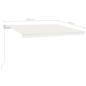 Preview: Automatische Markise mit LED & Windsensor 450x300 cm Creme