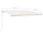 Preview: Automatische Markise mit LED & Windsensor 450x300 cm Creme