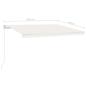 Preview: Automatische Markise mit LED & Windsensor 450x300 cm Creme