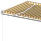Preview: Markise Manuell Einziehbar 500x350 cm Gelb und Weiß