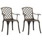 Preview: 3-tlg. Bistro-Set Aluminiumguss Bronzen