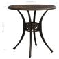Preview: 3-tlg. Bistro-Set Aluminiumguss Bronzen