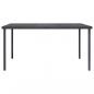 Preview: Outdoor-Esstisch Anthrazit 150x90x74 cm Stahl