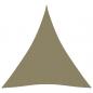 Preview: ARDEBO.de - Sonnensegel Oxford-Gewebe Dreieckig 3x4x4 m Beige