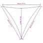 Preview: Sonnensegel Oxford-Gewebe Dreieckig 4,5x4,5x4,5 m Creme