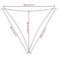 Preview: Sonnensegel Oxford-Gewebe Dreieckig 3,6x3,6x3,6 m Weiß