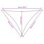 Preview: Sonnensegel Oxford-Gewebe Dreieckig 3,5x3,5x4,9 m Weiß