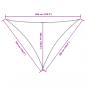 Preview: Sonnensegel Oxford-Gewebe Dreieckig 5x5x6 m Weiß