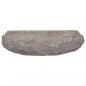 Preview: Waschbecken Grau Ø40x12 cm Marmor
