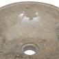 Preview: Waschbecken Grau Ø40x12 cm Marmor
