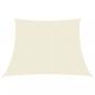 Preview: ARDEBO.de - Sonnensegel 160 g/m² Creme 3/4x2 m HDPE